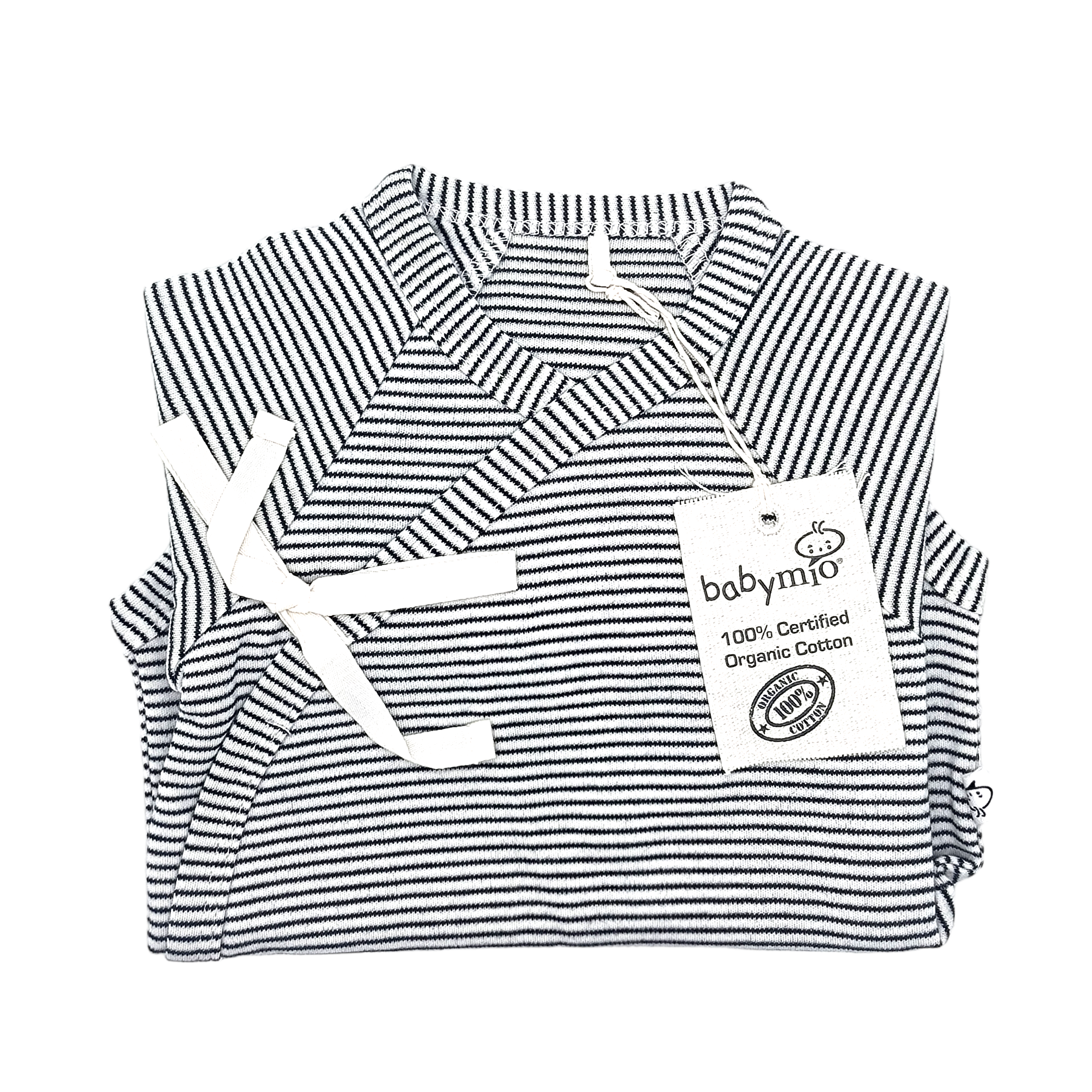 Babymio 100% Organic Baby Rompers In Stock Baby Onesie Stripe Newborn Bodysuit L Toddler Wholesale