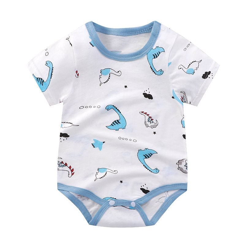 baby romper cartoon short sleeve baby jumpsuit summer infant pullover romper thin newborn crawling suit striped baby romper