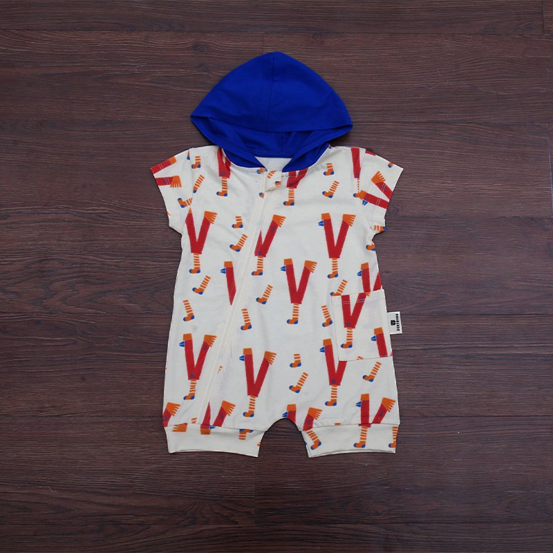 SEEJOYOU Baby Summer Rompers For Girls Boys Cute Printed Toddler Jumpsuit Fashion Infant Overalls Clothing Pajamas