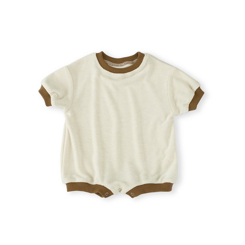 Casual Unisex Solid Boutique Kids Clothes One Piece Towel Terry Newborn Baby Boys Rompers Jumpsuit