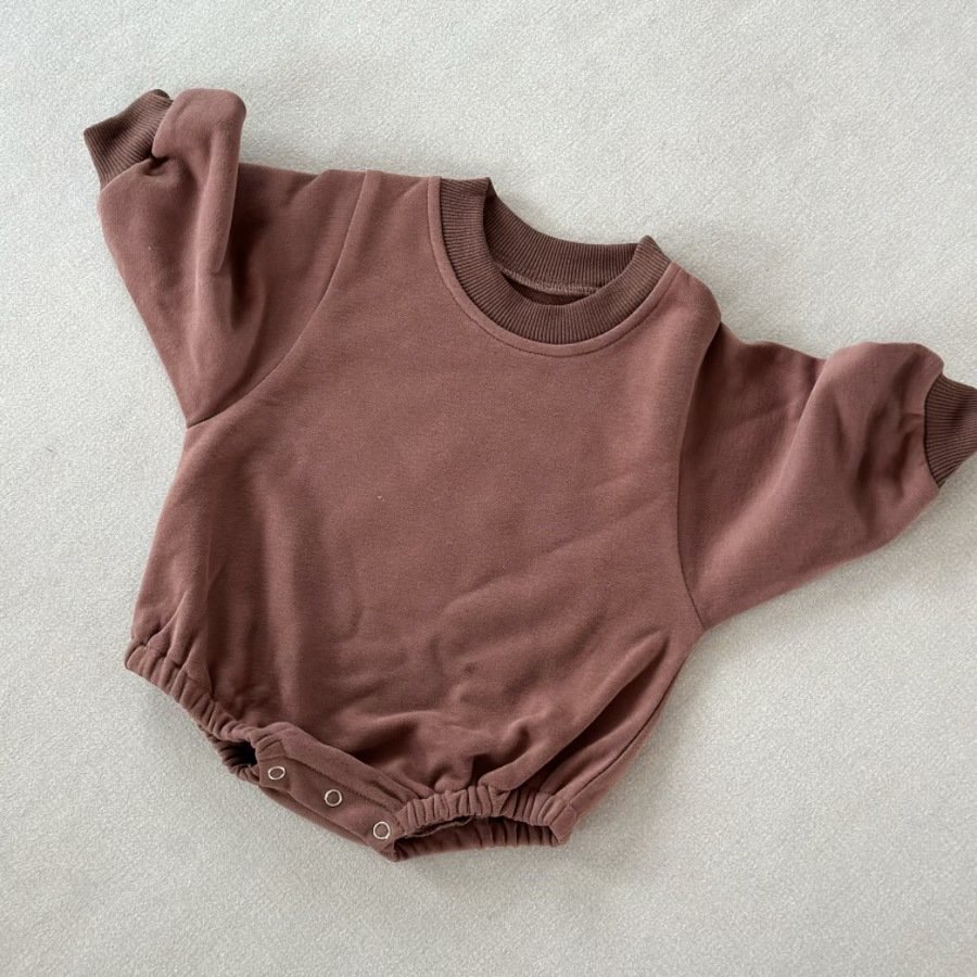 Spring Autumn Cotton Oversized Sweater Romper Sweatshirt Romper Gender Neutral Long Sleeve Baby Boys Bodysuit