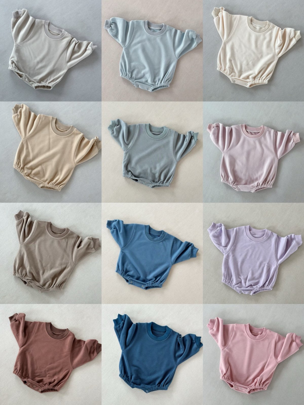 Spring Autumn Cotton Oversized Sweater Romper Sweatshirt Romper Gender Neutral Long Sleeve Baby Boys Bodysuit