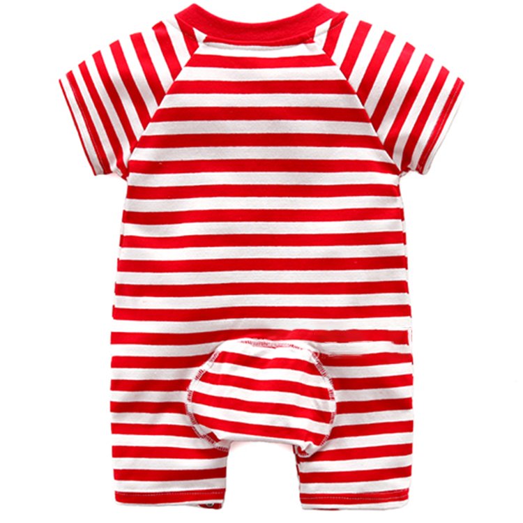 Personality Anti-Static Soft Class A organic Cotton Summer Short Sleeve Baby Bodysuit