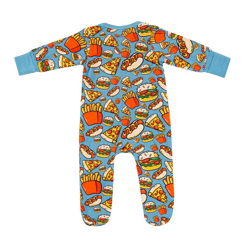 Organic baby romper bamboo sleeper with feet two way zip baby sleep suit custom newborn onesie baby clothes infant jumpsuit