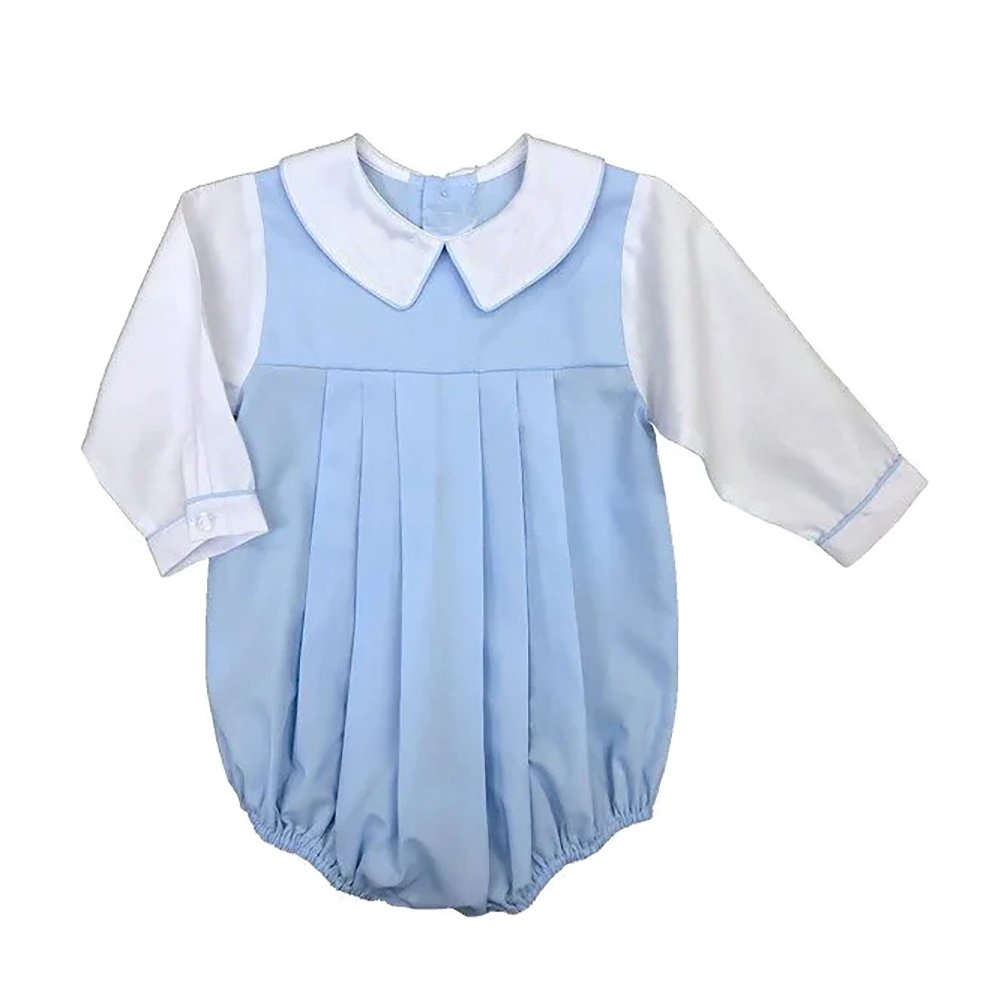 Wholesale long sleeve baby clothes girls bubble rompers 100%cotton toddler infant baby rompers