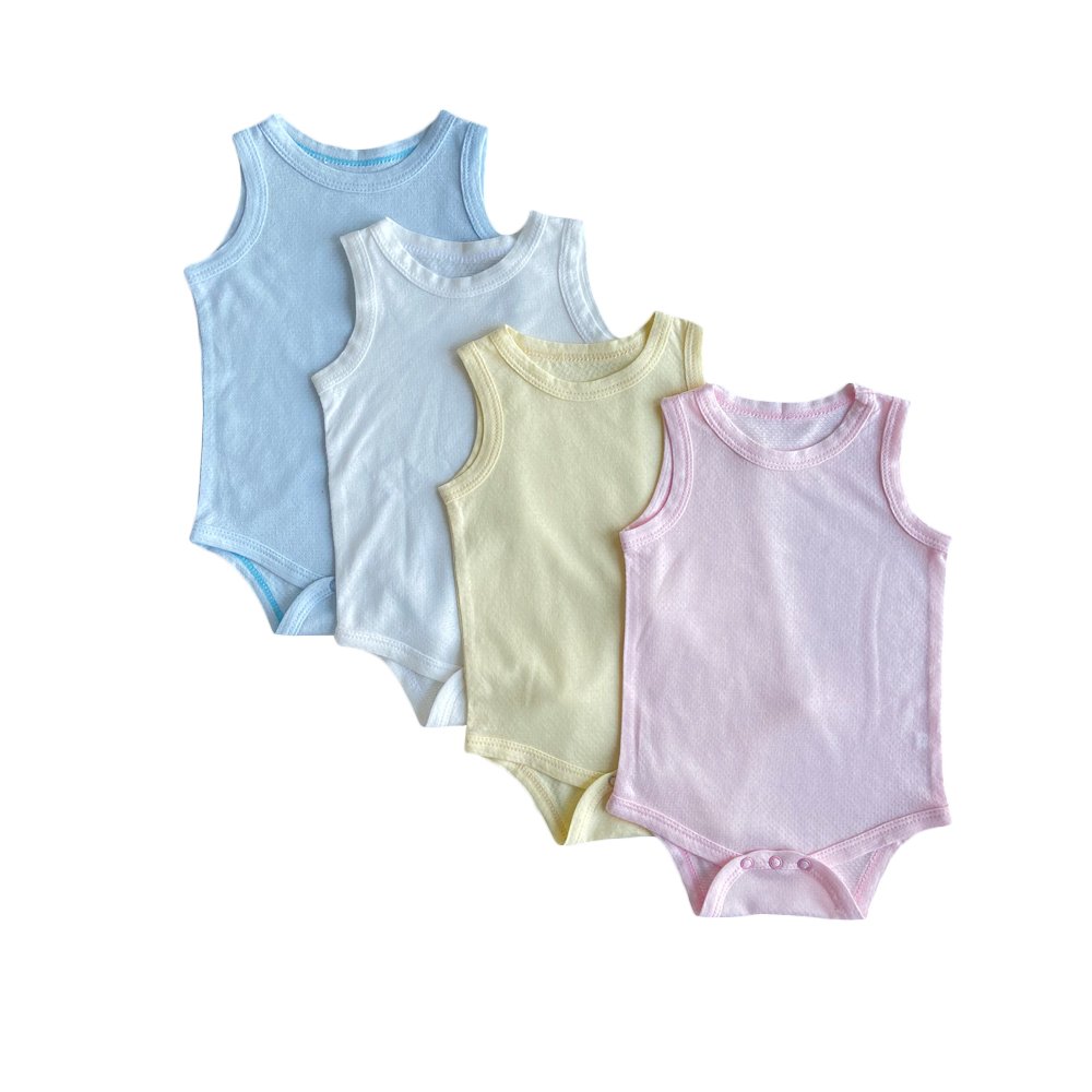 Customize Label Baby Clothes Organic Cotton Bamboo Ribbed Baby Clothing Newborns Bodysuit Baby Girls Romper