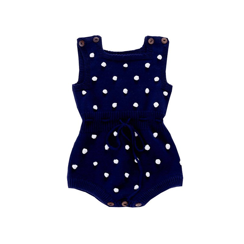 Sleeveless onesie baby rompers girl summer set three-dimensional embroidery cute baby clothes