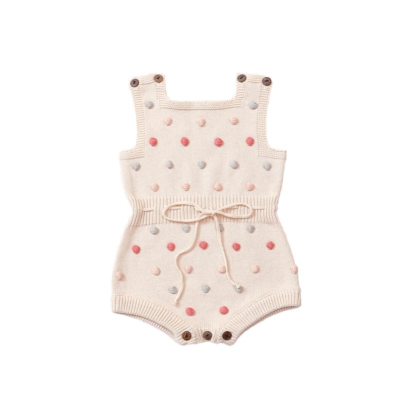 Sleeveless onesie baby rompers girl summer set three-dimensional embroidery cute baby clothes