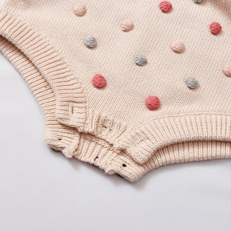 Sleeveless onesie baby rompers girl summer set three-dimensional embroidery cute baby clothes