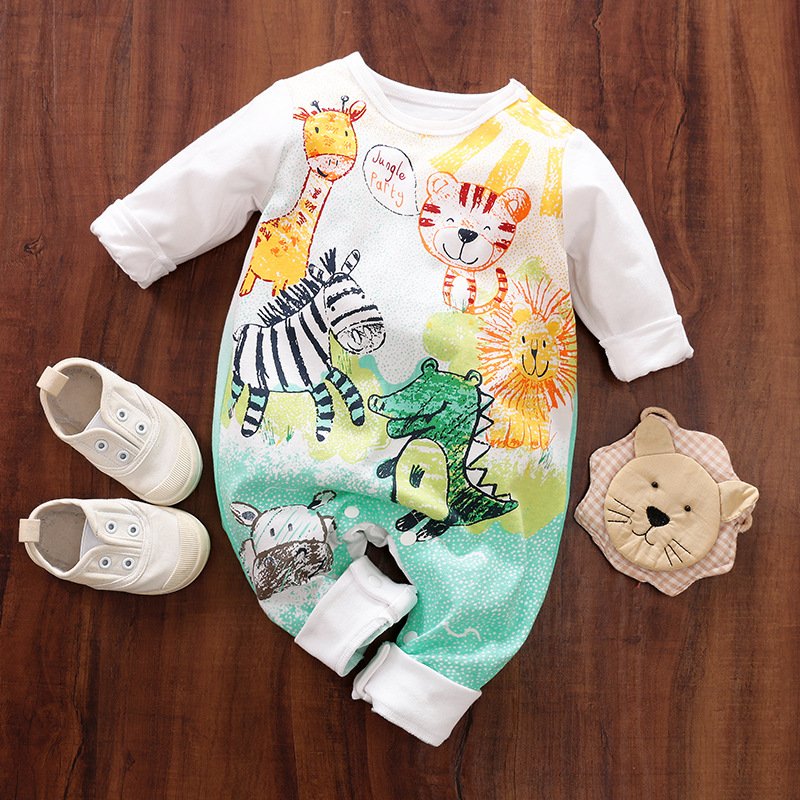 Baby clothes Spring and autumn Girls and Boys Baby Clothes 0-1-2 year Old Baby Romper 100% Cotton Newborn Clothes