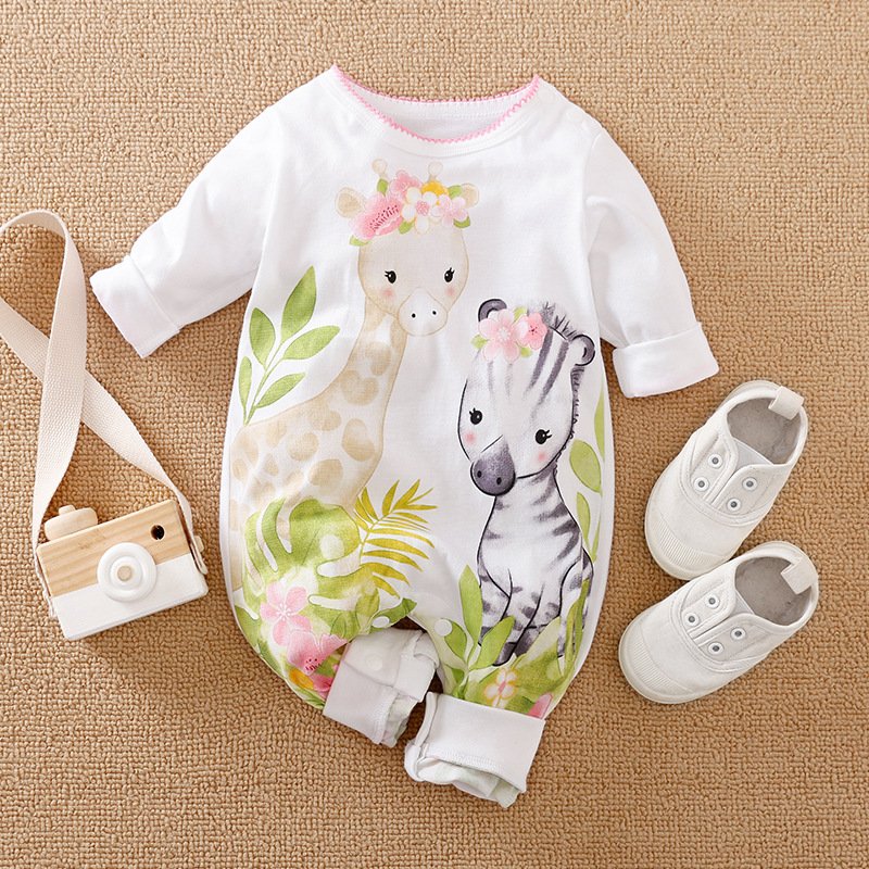 Baby clothes Spring and autumn Girls and Boys Baby Clothes 0-1-2 year Old Baby Romper 100% Cotton Newborn Clothes