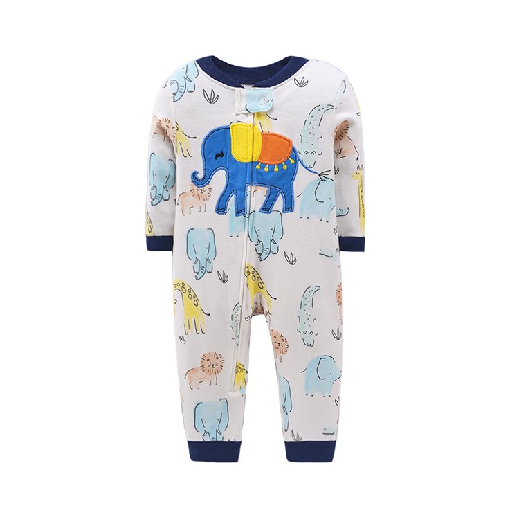 Newborn Baby Clothing Pajamas Baby Prints Cute Onesie Long Sleeve Baby Rompers