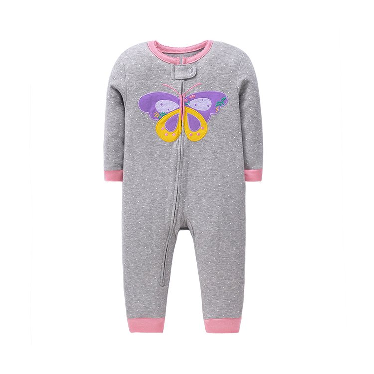 Newborn Baby Clothing Pajamas Baby Prints Cute Onesie Long Sleeve Baby Rompers