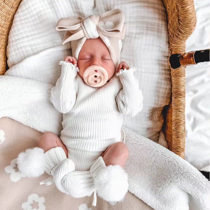 Stock 100% Cotton Baby Spring Autumn Summer Clothes Romper Set