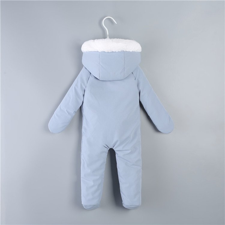 Superior Quality winter warm baby's footless velour babygro baby romper jumpsuit