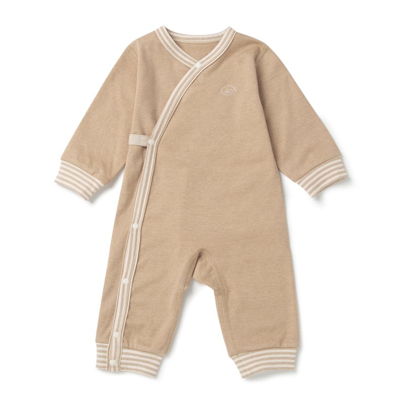 Eco-friendly GOTS certified organic cotton new born baby jumpsuit clothes pajamas rompers