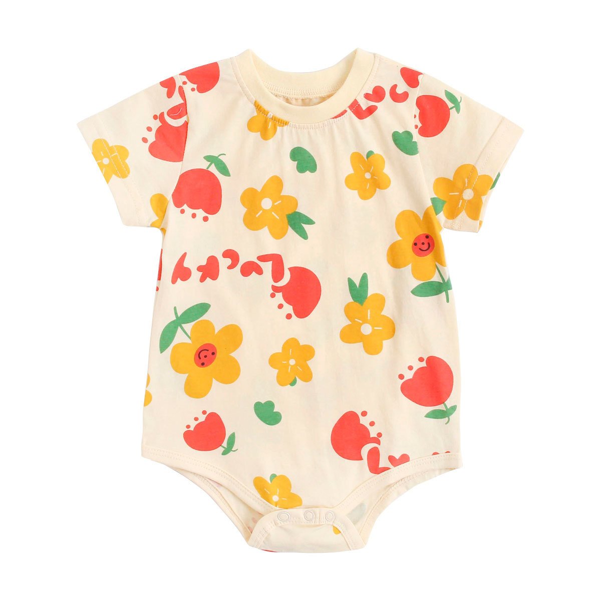 Wrap clothes summer cartoon animal onesie short sleeved climbing clothes baby rompers