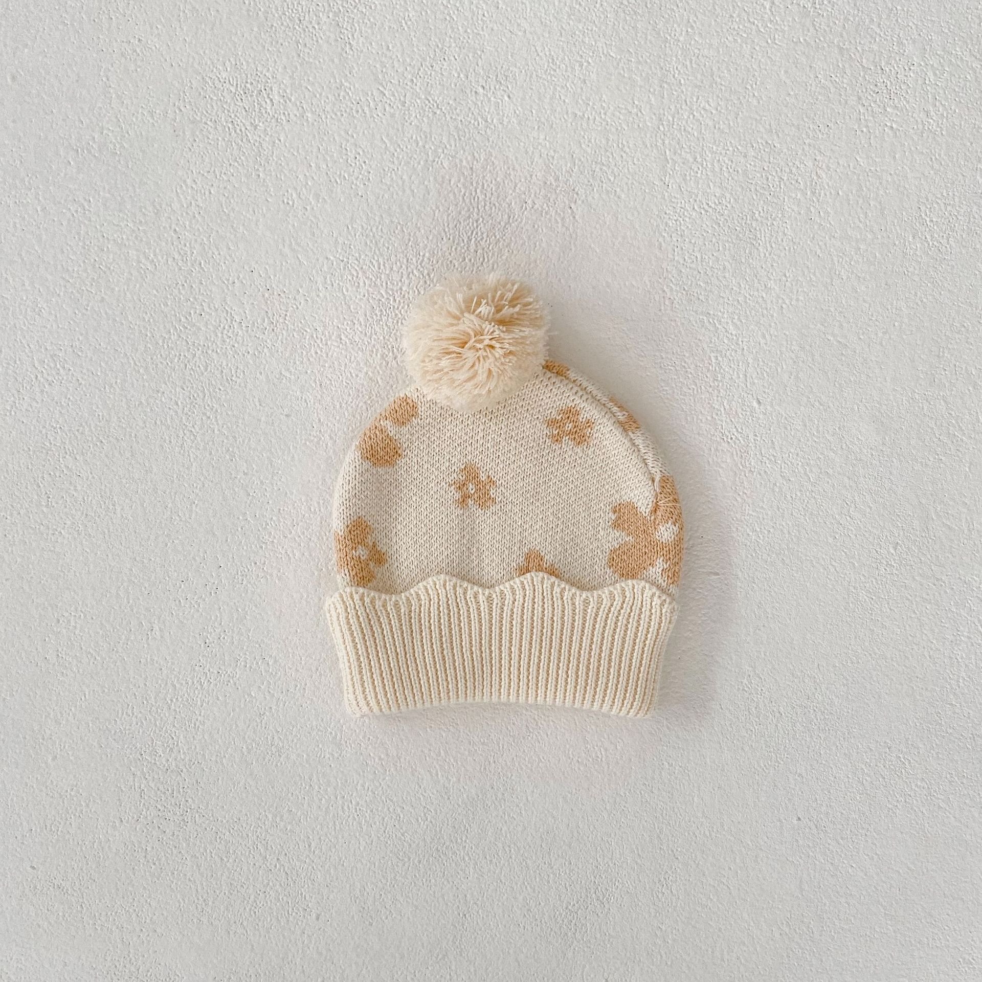 Customized 100% Organic Cotton Baby Clothing Set Romper Sweater Beanie Four Pieces