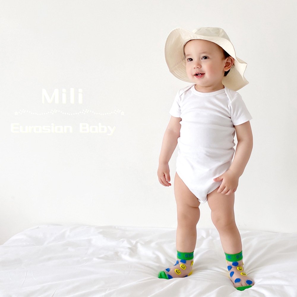 Custom Logo Newborn Clothes 0-1 Years Old Solid Color Jumpsuit Short-Sleeved Climbing Suit For Male And Female Babies