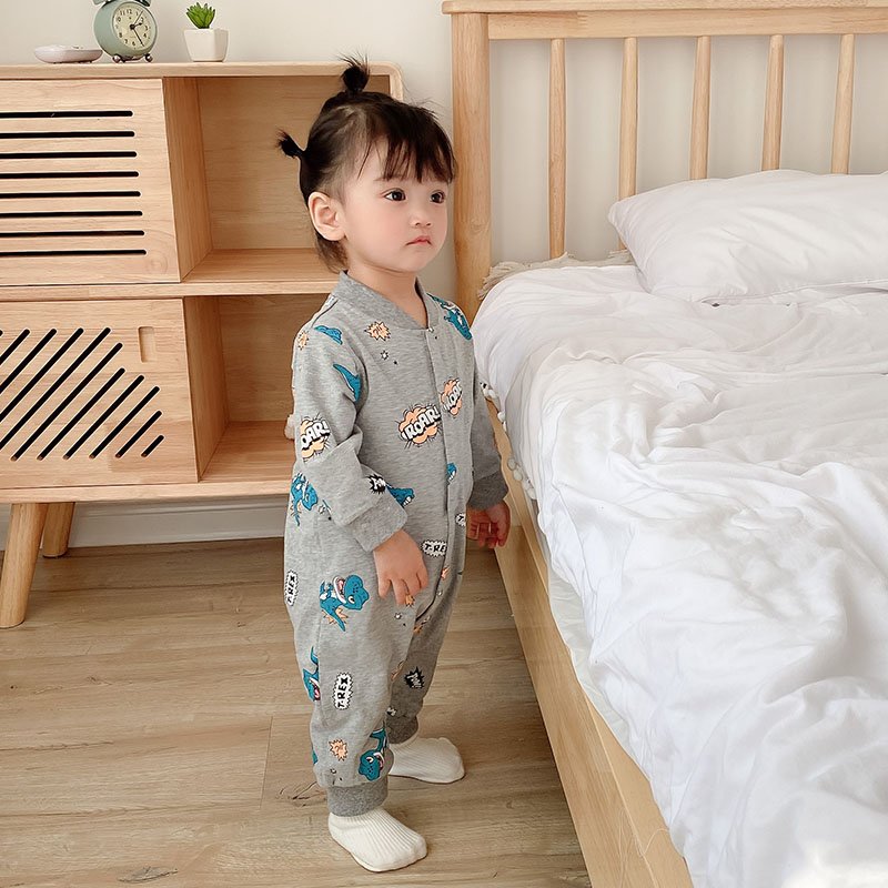 New arrival newborn baby clothing with animal dinosaur pattern baby clothing romper baby boy clothing