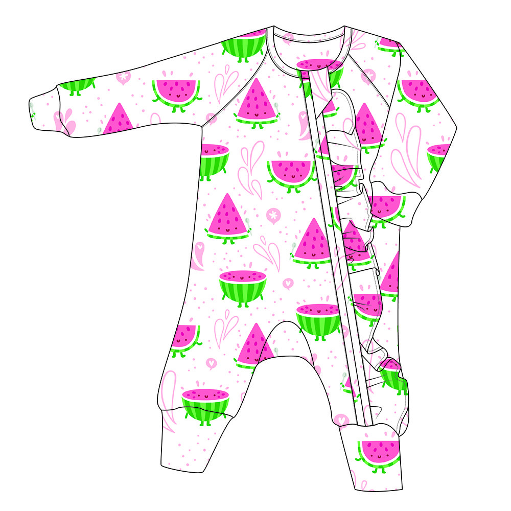 CHEER Custom Bamboo Soft baby jumpsuit Pajamas Newborn Sleepers Boy Girl Clothes Printed Baby Rompers