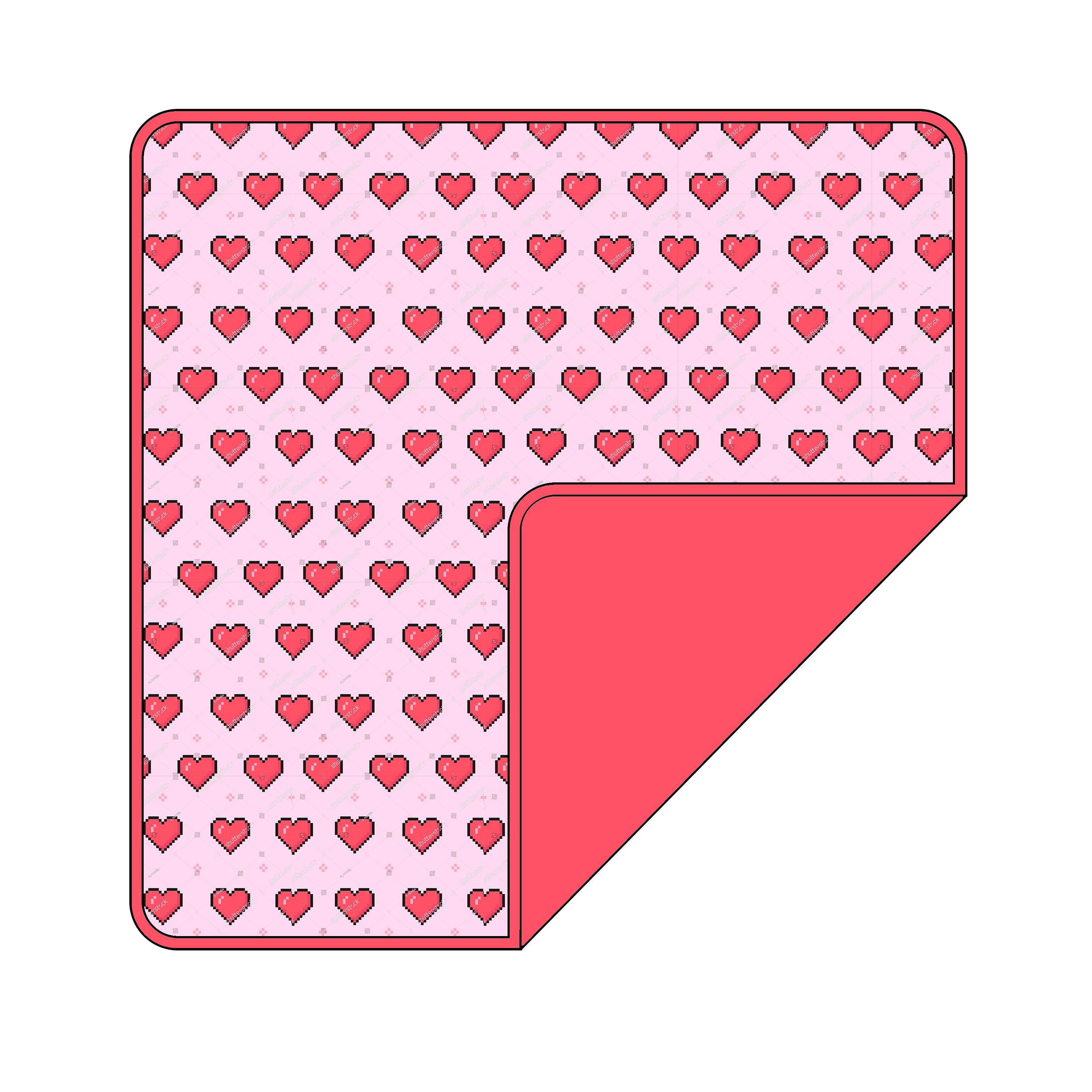 Valentine's Day pink heart pattern printing fiber bamboo women jogger folded cuff zipper baby clothes for winter