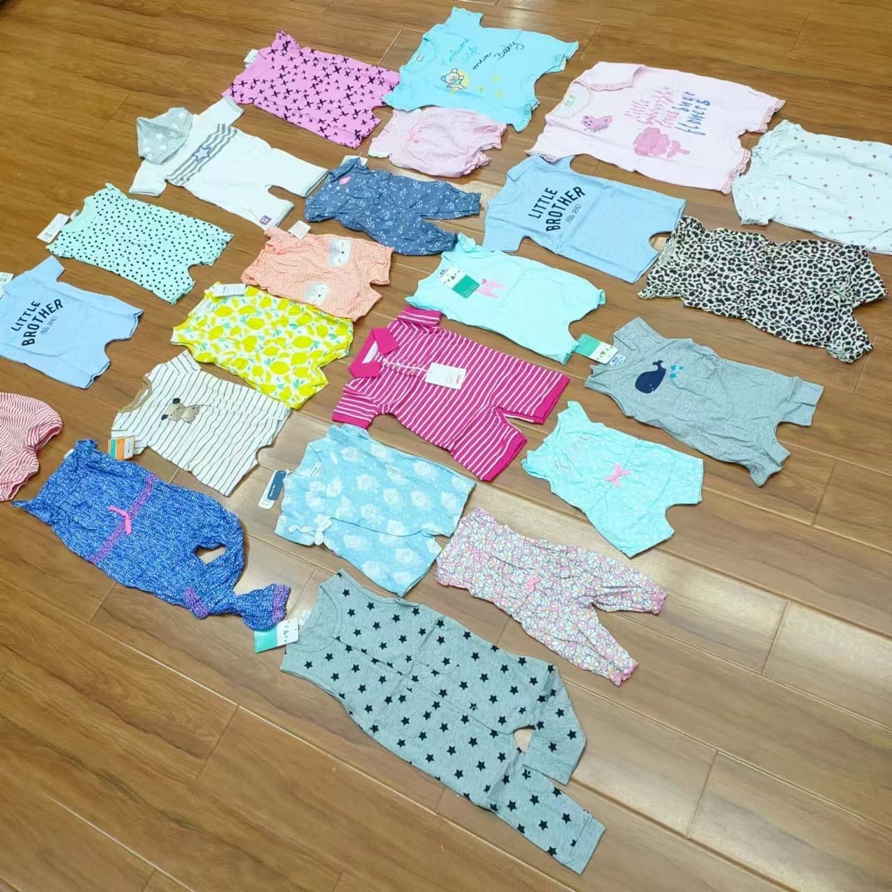 left over clearance sale Wholesale Baby Soft Cotton Lovely Overstock bodysuit For toddler jumpsuit frogsuit 1054 05