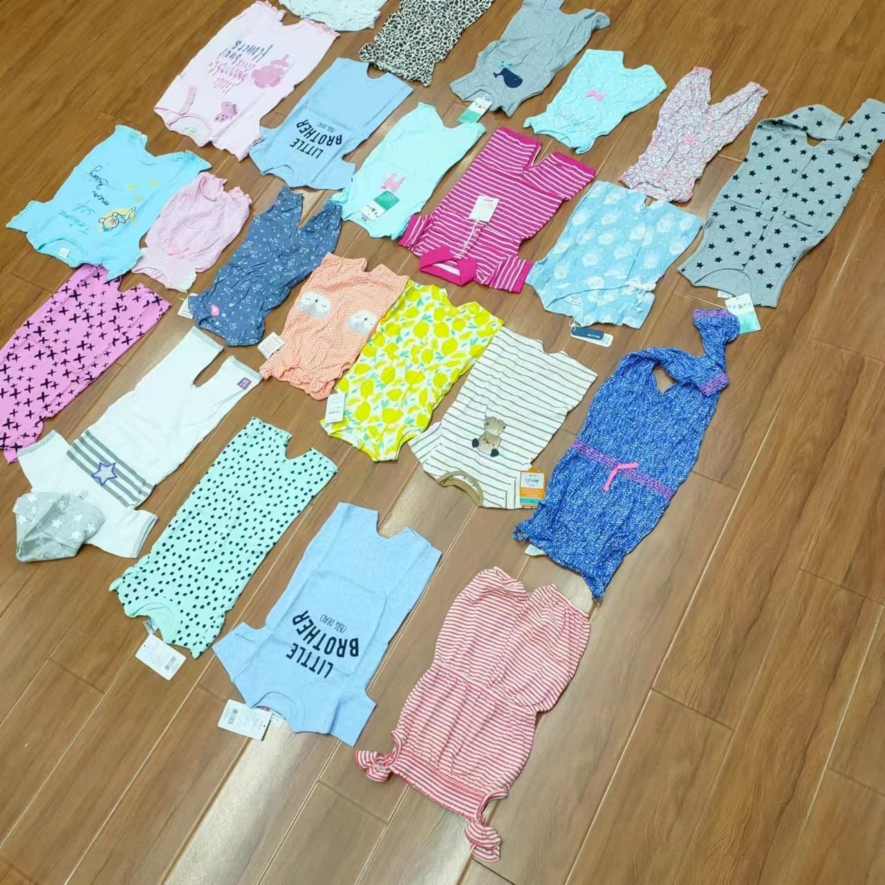 left over clearance sale Wholesale Baby Soft Cotton Lovely Overstock bodysuit For toddler jumpsuit frogsuit 1054 05