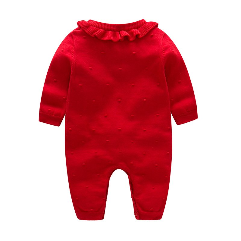 Newborn Designer Baby Girl Clothes Fashion Knitted Baby Romper Winter Sweater Boys Rompers