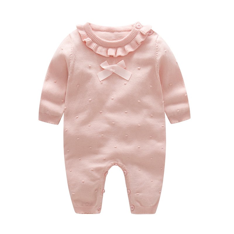 Newborn Designer Baby Girl Clothes Fashion Knitted Baby Romper Winter Sweater Boys Rompers