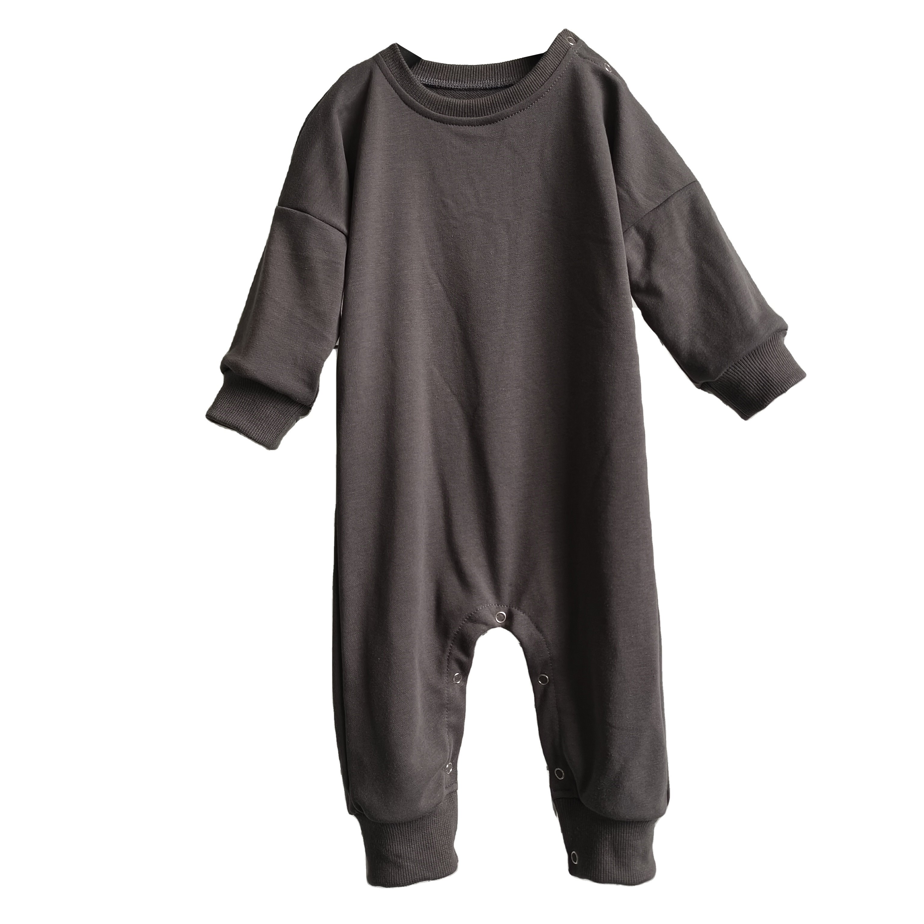 Infant Sweatshirt Lounge Suit Baby French Terry Playsuit Toddler Long Sleeve Cotton Romper