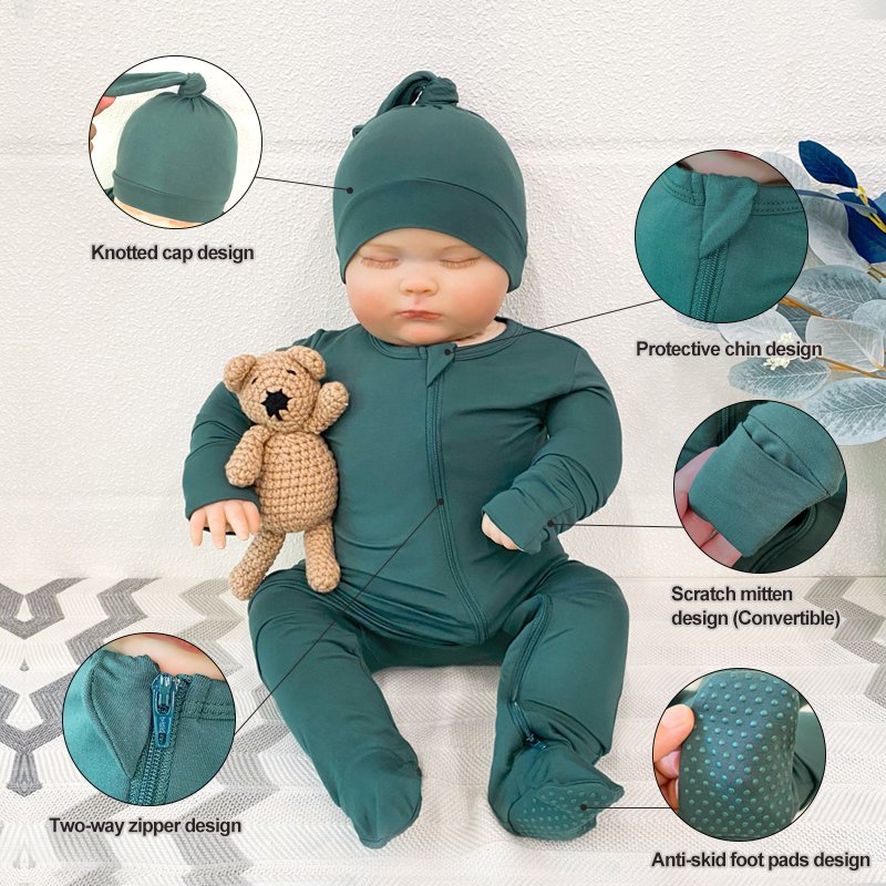 Wholesale Newborn Toddler Cotton Sleepsuit Clothes Infant Boys Girls Long Sleeve Jumpsuit Bodysuit Cartoon Print Baby Romper