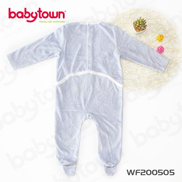 factory direct sales babi jumpsuit organic cotton baby clothes jacquard velour baby romper