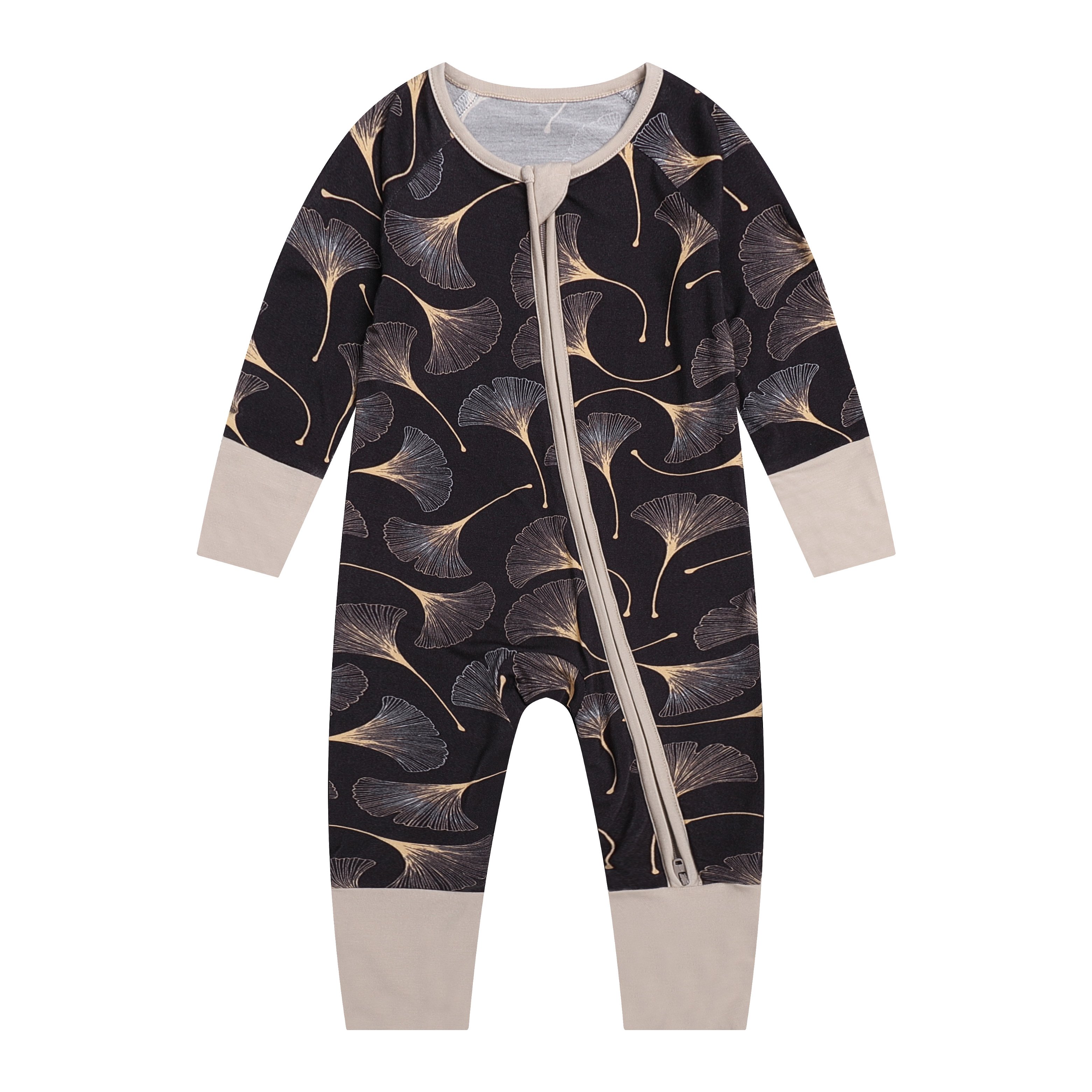 2023 Custom Baby Bamboo pajamas Clothing Newborn Summer Girl Boutique Bamboo Baby Romper Zipper Footie Bamboo Baby Clothes