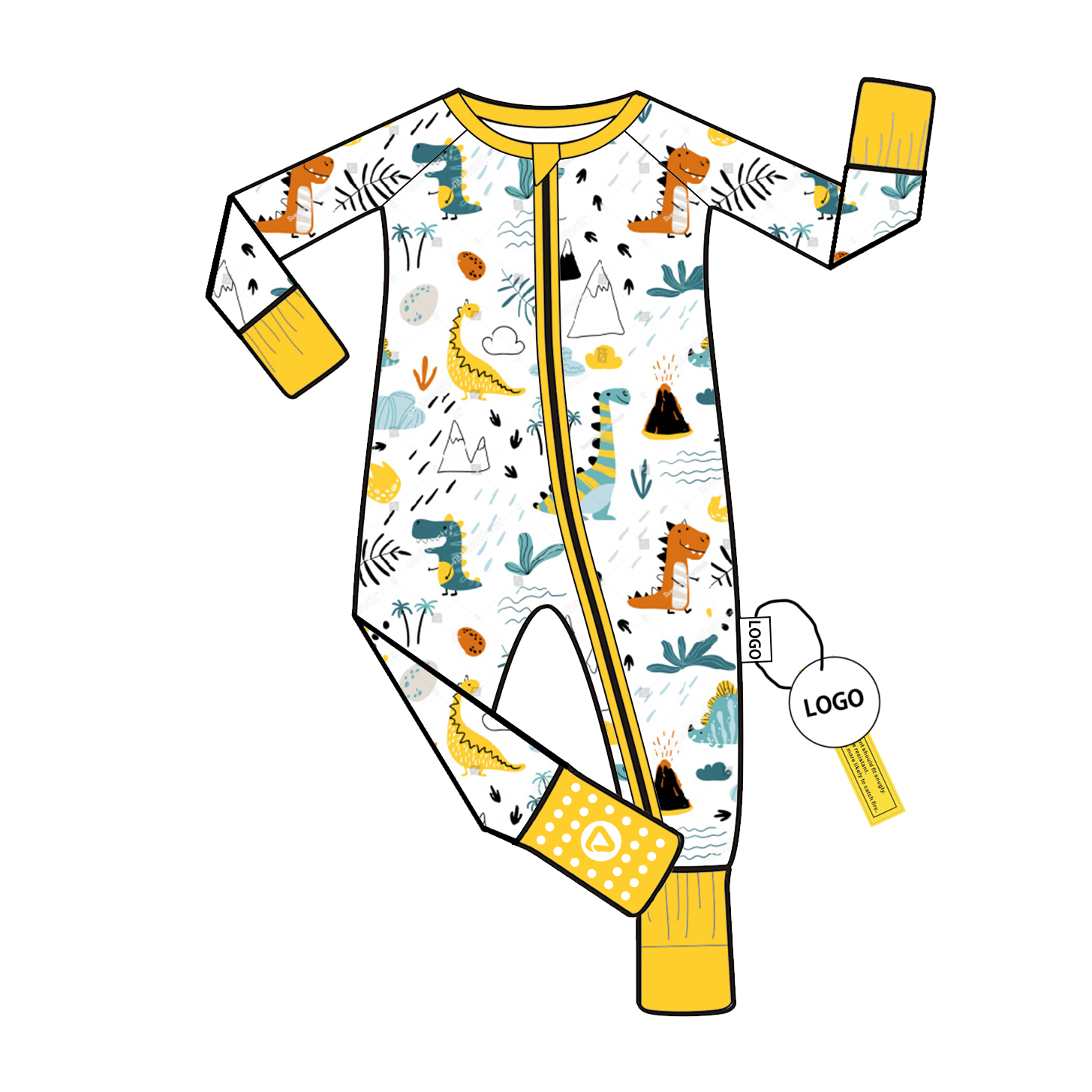 High Quality Bamboo Newborn Romper with Custom Pattern for Newborns Soft Comfortable Jumpsuit and Sleeper