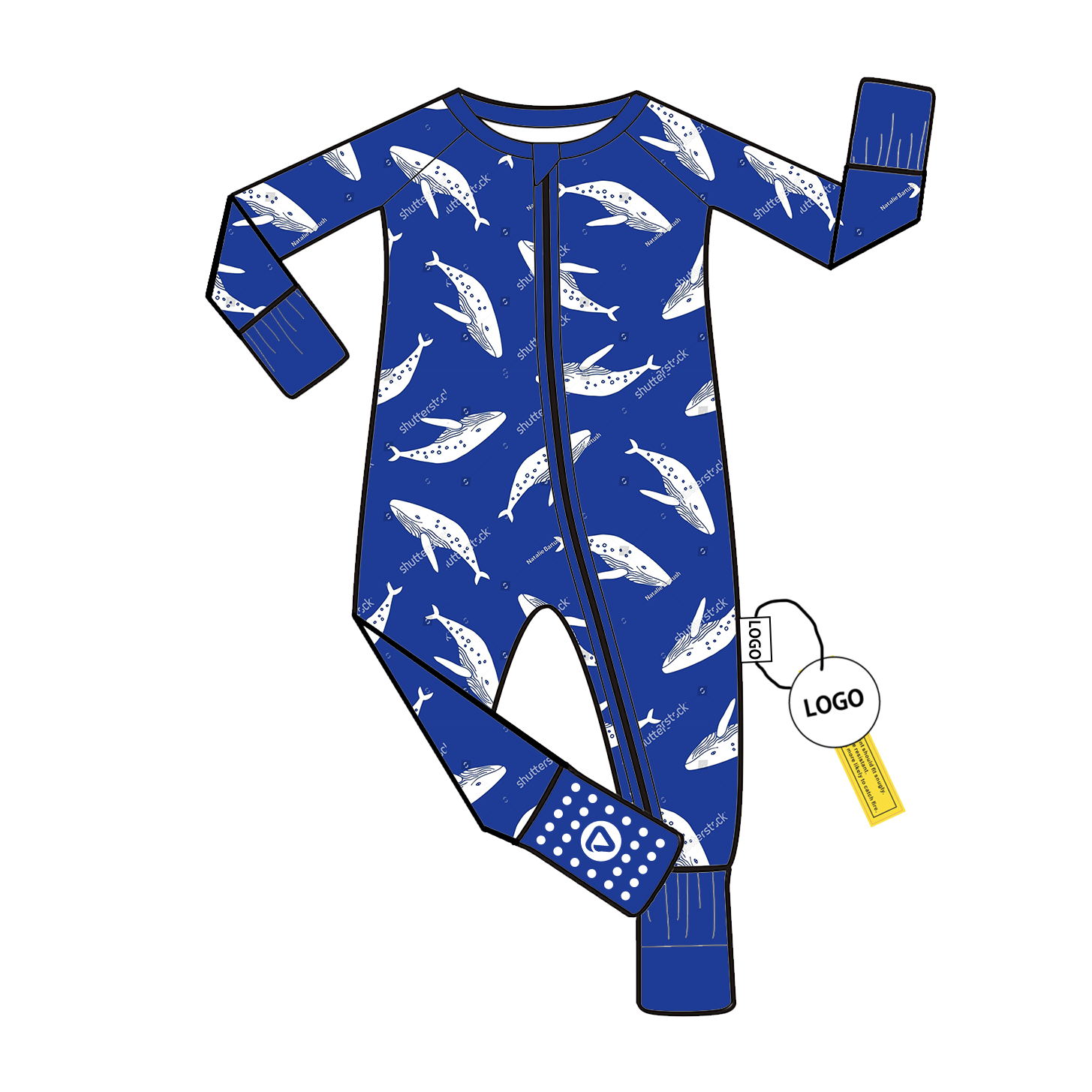 High Quality Bamboo Newborn Romper with Custom Pattern for Newborns Soft Comfortable Jumpsuit and Sleeper