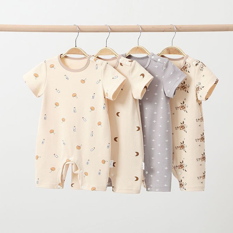 Rompers Baby Accept Customize Any Prints Long Sleeve Breathable Soft Organic Bamboo Baby Pajamas Toddler Kid for Daily Wear