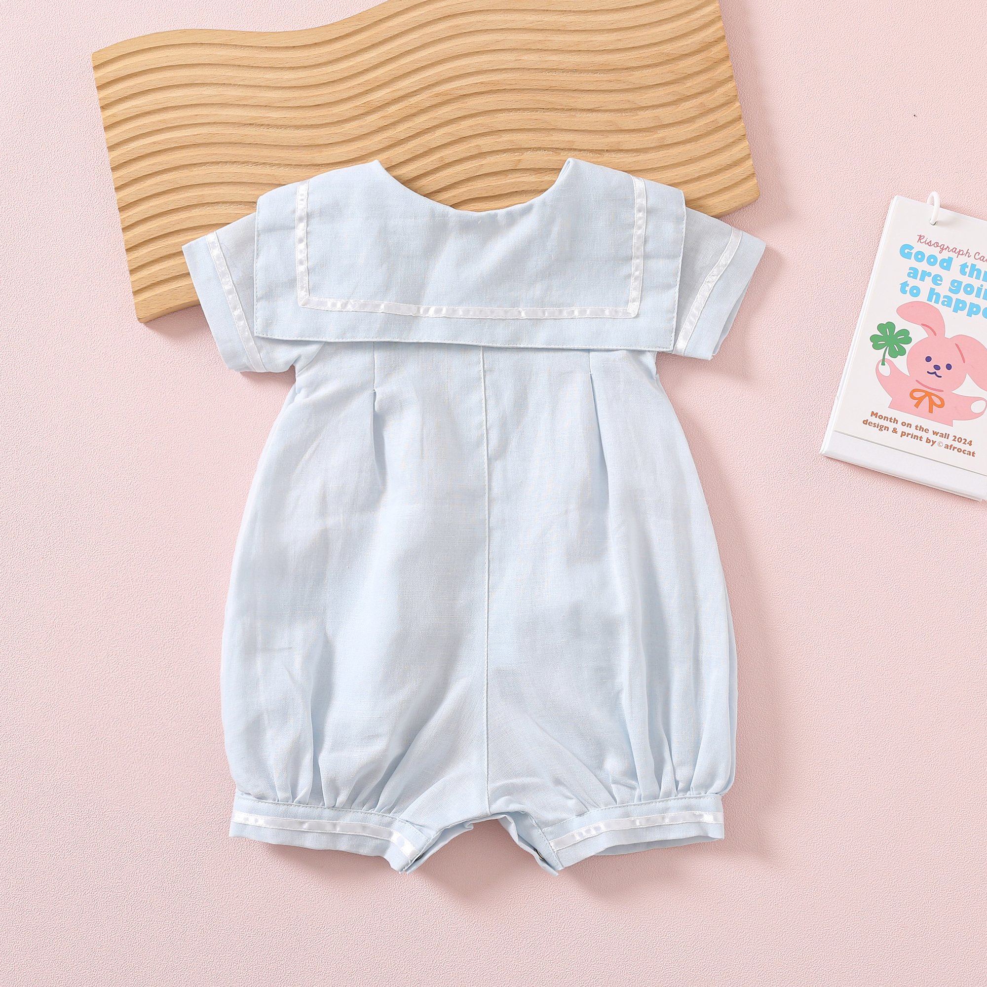 Custom infant baby clothes romper knitted short sleeves romper for babies one piece baby romper jumpsuits with pocket