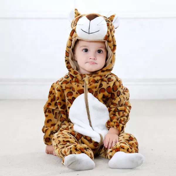 Flannel Costume Baby Clothes Kids Animal Winter Baby Rompers Jumpsuit for Girls Boys Rabbit Tigger Panda Pajama Set Full Unisex