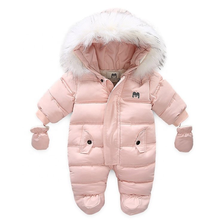 Baby Clothes Wholesale Hot Selling Winter Long Sleeve 6-24Months Infant Bodysuit Baby Rompers Soft Fleece Warm Baby Jumpsuits