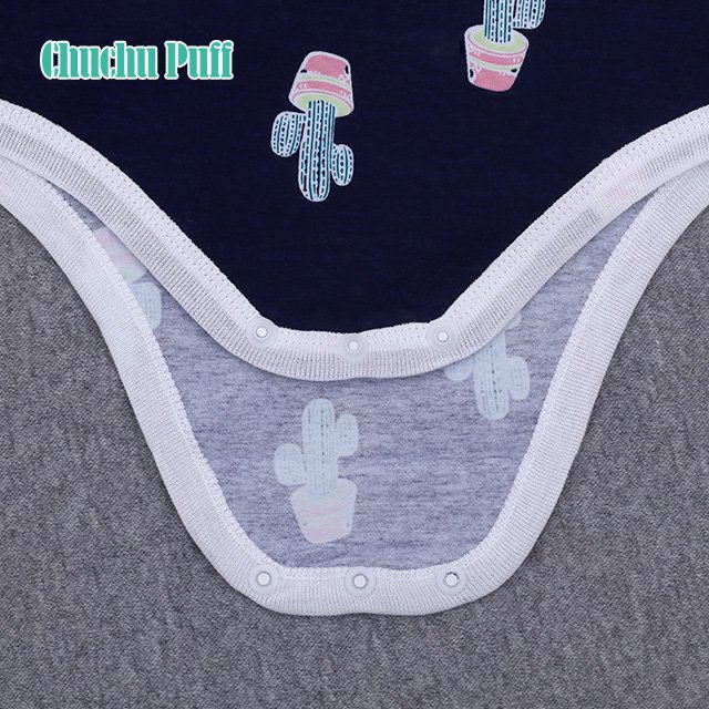 ChuchuPuff Wholesale Professional Custom Clothes Baby Bodysuit Short Sleeve Baby Romper