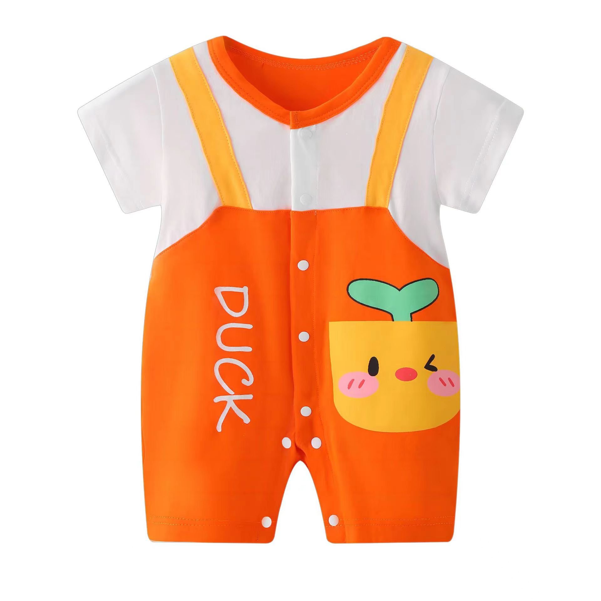 Boys baby onesie summer short-sleeved animal baby clothes thin breathable children's clothing Cotton baby romper