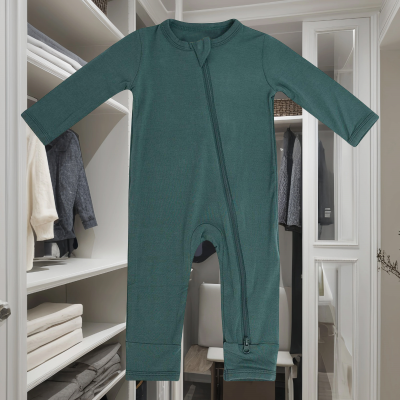 Knitted Cotton Baby Rompers with Zipper Boy's Clothing Sets