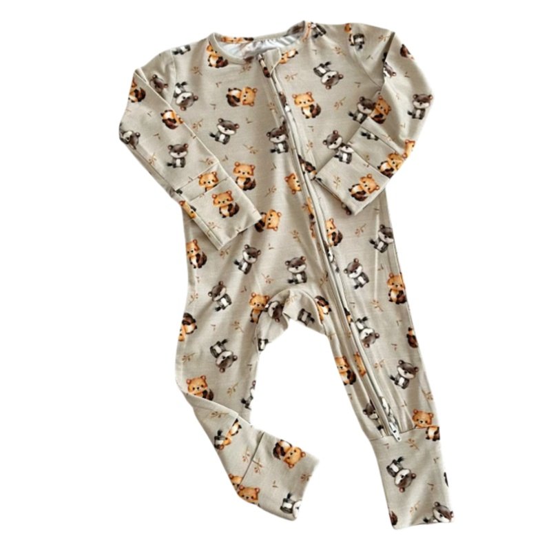 Unisex Custom Cute Print Cotton Baby Romper Low Price Spring Winter Plain Snap Buttons Stretched Baby Bamboo Zipper Rompers