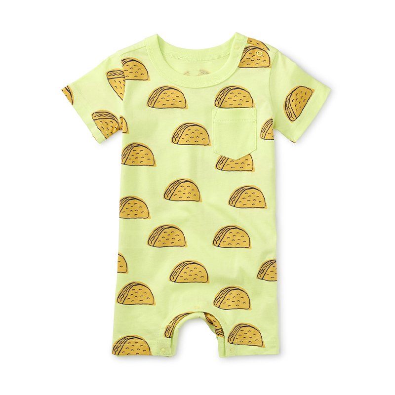Organic cotton baby romper short sleeve baby pajamas pyjamas kids summer cotton custom neonatal clothes custom print sleepsuit