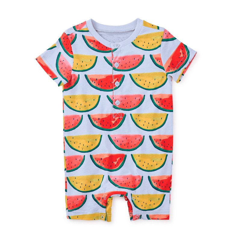 Organic cotton baby romper short sleeve baby pajamas pyjamas kids summer cotton custom neonatal clothes custom print sleepsuit