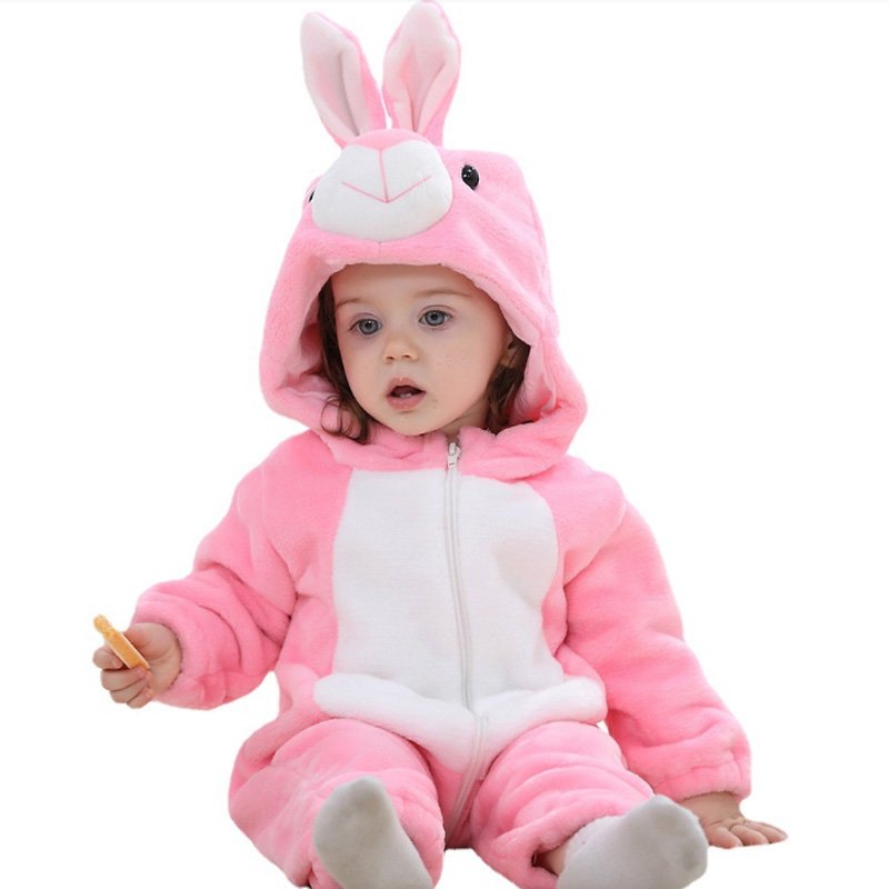 OEM 2024 New Kids Jumpsuits Infant Girls Boys Cosplay Clothes Winter Animal Newborn Baby Rompers