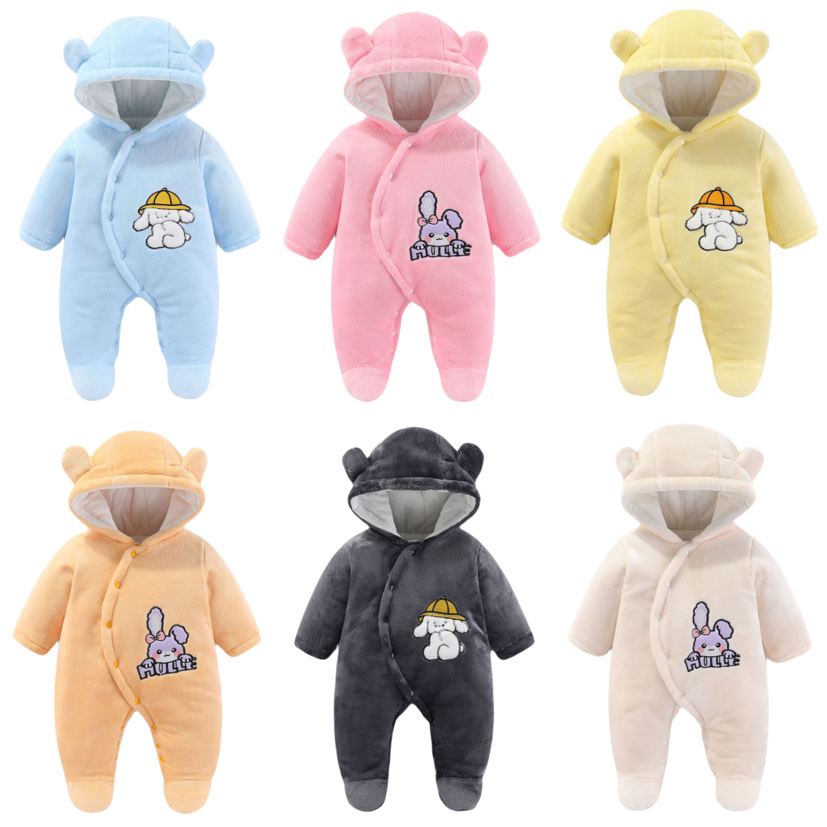 Winter Warm 100% Cotton Llining Cute Cartoon Animal Dog Cotton-Padded Clothes Baby Newborn Infants Clothing Clothes Baby Romper