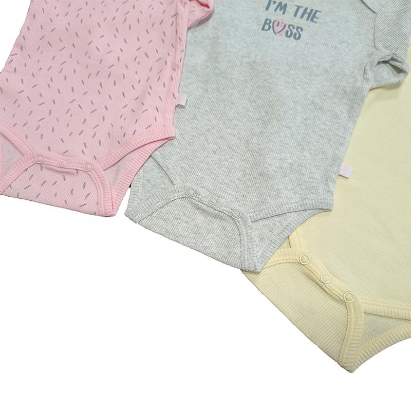 Custom Manufacturer Infant Baby Newborn Baby Rompers /Accepted Newborn Baby Clothes 0-2Y Knitted Bodysuit