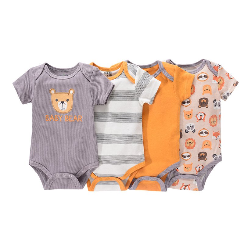 4 in 1 new style summer short sleeve infant&toddler clothes new born baby romper clothing